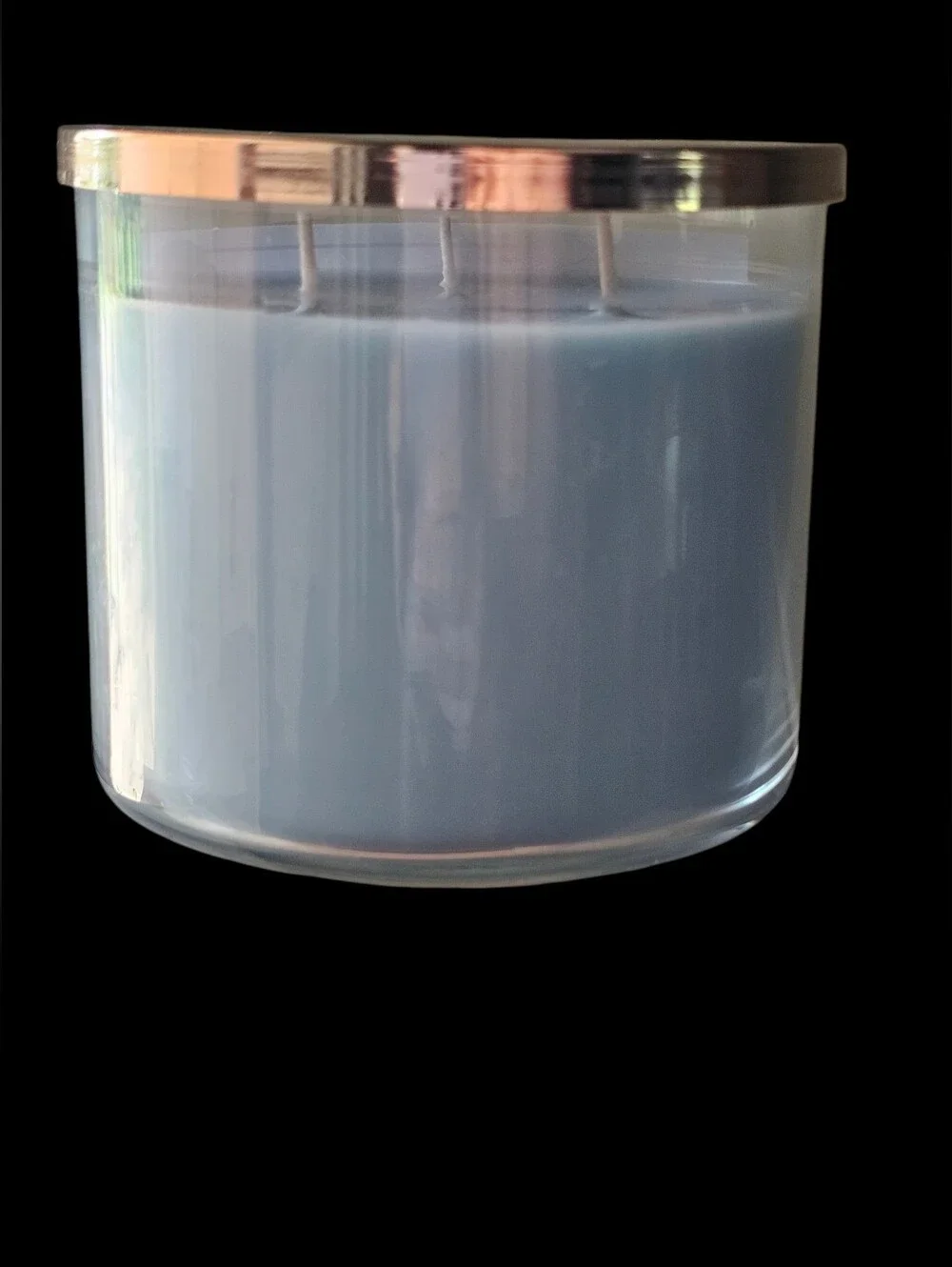 Ocean Driftwood & White Gardenia Scented Candle - Pastel Blue